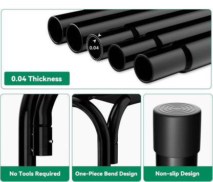 Thick steel tube frame and non-slip leg design for pet bed