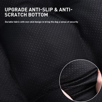Anti-slip and anti-scratch bottom design of pet bed